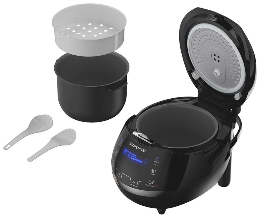 Мультиварка Polaris PMC 0526 IQ Home, дисплей, чаша 5 литров, таймер фото 4