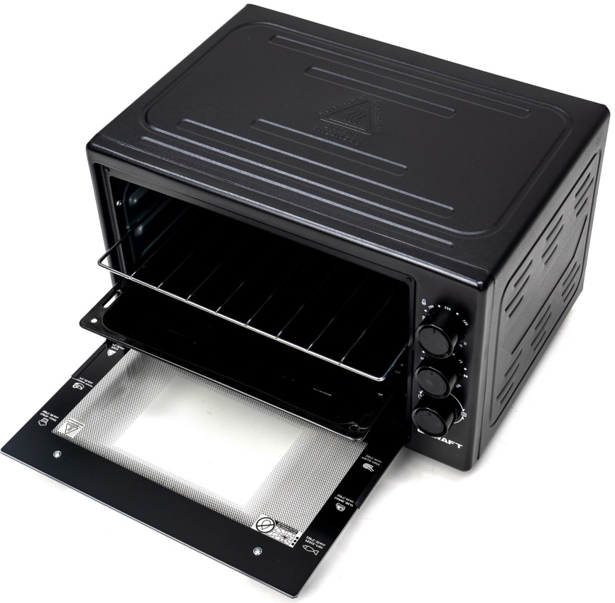Электропечь Kraft KF-MO 3800 BL 38 л, 1500 Вт, 3 режима, черный фото 4