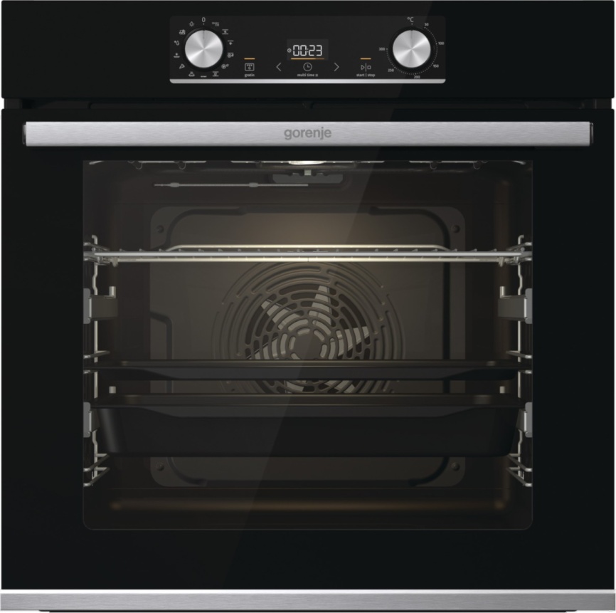 Электрический духовой шкаф Gorenje BOSX6737E09BG 59 см, 77 л, гриль и конвекция, черный фото 1