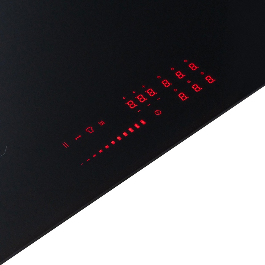 Электрическая варочная панель De’Longhi SLI 804 RUS 78 см, 4 конфорки стеклокерамика, черный фото 3