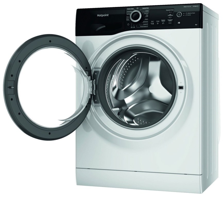 Узкая стиральная машина Hotpoint NSB 6039 ZS VE RU автомат 6 кг, белый фото 5