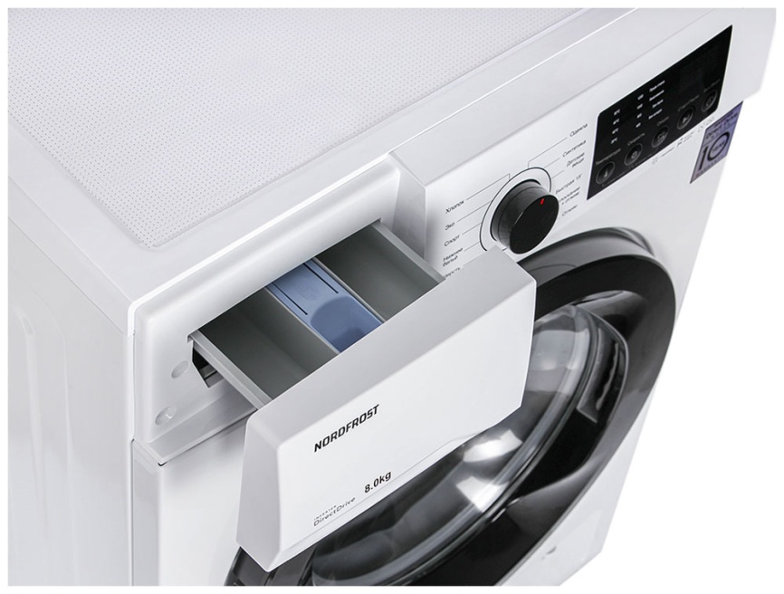 Стиральная машина NordFrost i-DDQ4 8120 W 8 кг, белый фото 7