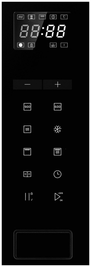 Встраиваемая микроволновая печь СВЧ Haier HMX-BTG259X 25л, черный фото 3