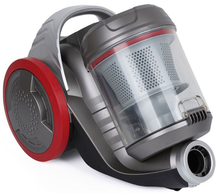 Пылесос напольный BQ VC1606C Серый-красный фото 1