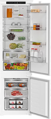 Встраиваемый двухкамерный холодильник Hotpoint HBT 20 No frost, белый фото 1