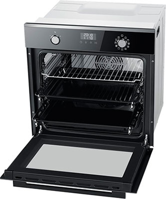 Электрический духовой шкаф Haier HOX-P11CGBX 59 см, 67 л, гриль и конвекция, черный фото 2