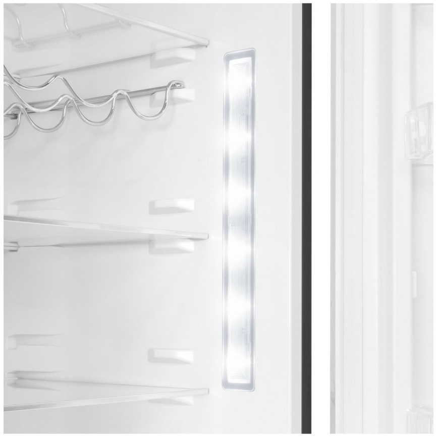 Двухкамерный холодильник Maunfeld MFF200NFSBE No frost, черный фото 4