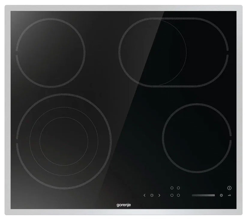 Электрическая варочная панель Gorenje ECS646BXE 59 см, 4 конфорки стеклокерамика, черный фото 1