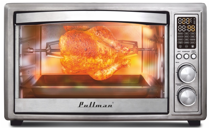 Мини-печь Pullman PL-1114, 5 в 1: сушилка, мини-печь, аэрогриль, шашлычница, йогуртница фото 1