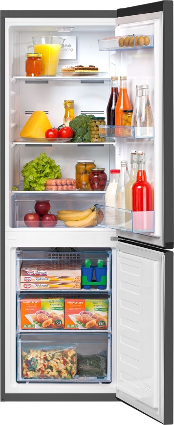 Двухкамерный холодильник Beko B1RCNK272G система No frost, серый фото 2