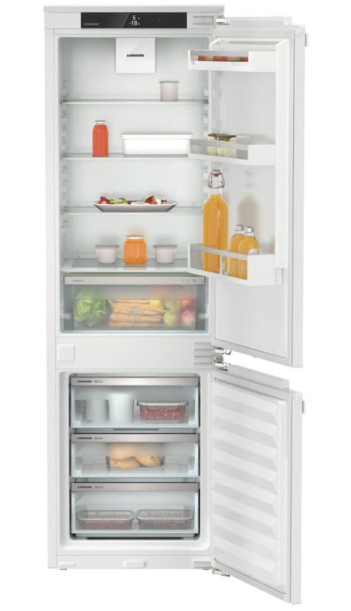 Встраиваемый двухкамерный холодильник Liebherr ICNe 5103-22 001 No frost, белый фото 1