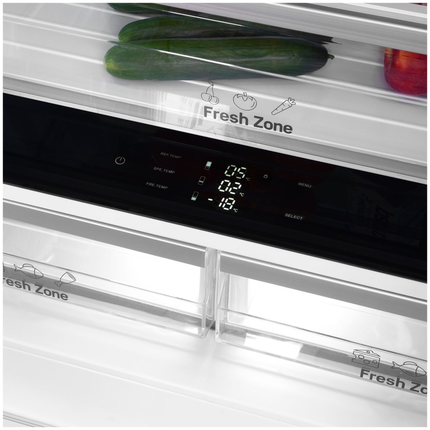 Встраиваемый многокамерный холодильник Maunfeld MBF212NFW2 No frost, белый фото 7