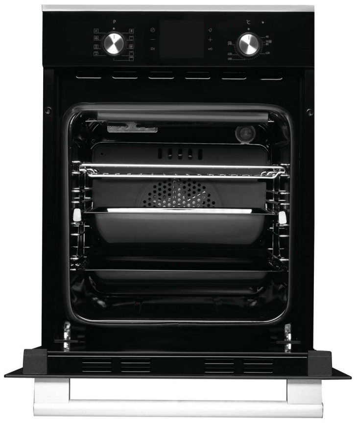 Электрический духовой шкаф Korting OKB 7951 CMN 45 см, 45 л, гриль и конвекция, черный фото 3