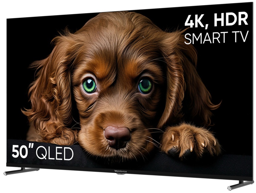 Телевизор Topdevice TDTV50CQ08U_BK, 50 дюймов, 4K Ultra HD, смарт ТВ, WildRed, черный фото 3
