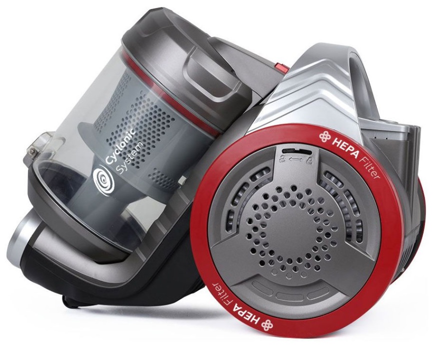 Пылесос напольный BQ VC1606C Серый-красный фото 5