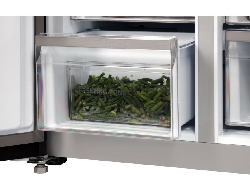 Многокамерный холодильник Hiberg RFQ-600DX NFGC inverter No frost, серый фото 20