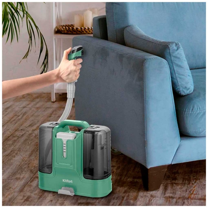 Беспроводной моющий пылесос Kitfort КТ-5217, аккумулятор 2200 мАч фото 5