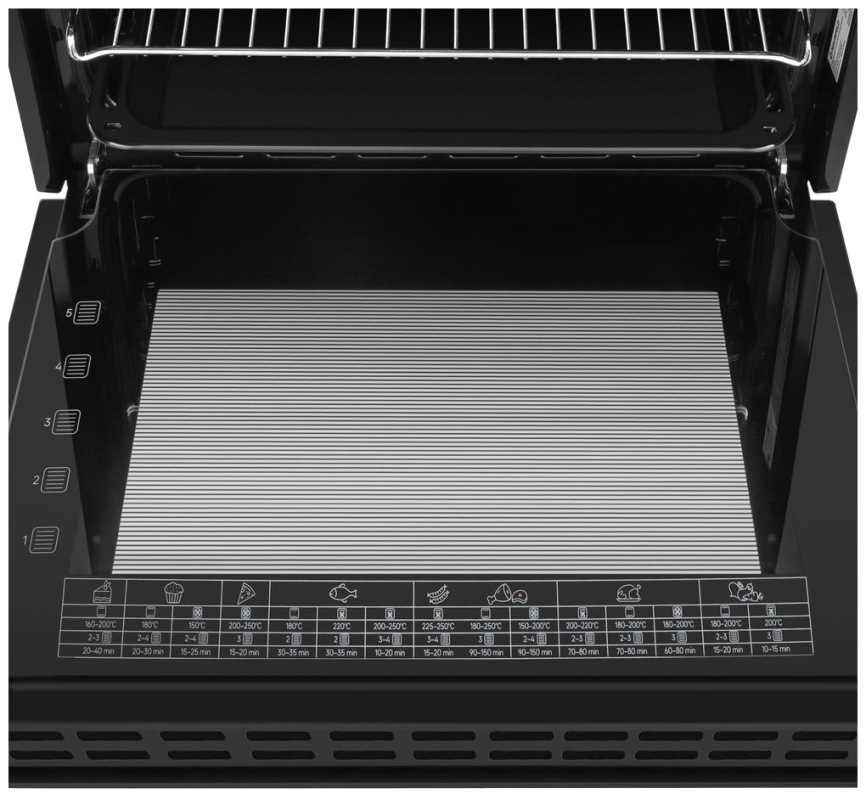 Электрический духовой шкаф Maunfeld AEOD60103B2 59 см, 60 л, гриль и конвекция, черный фото 6
