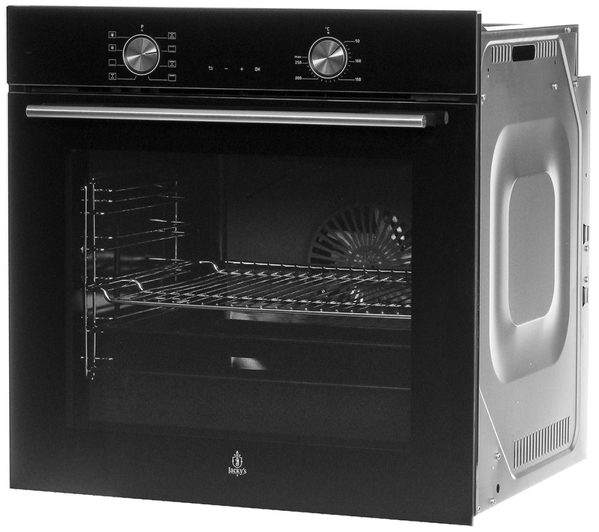 Электрический духовой шкаф Jacky's Электрический духовой шкаф Jackys JO EB7628 59 см, 75 л, гриль и конвекция, черный фото 3