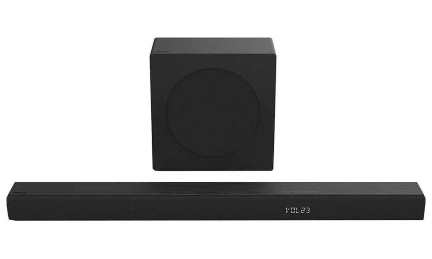 Саундбар Hisense HS3100, мощность 480 Вт, беспроводной сабвуфер, черный фото 2