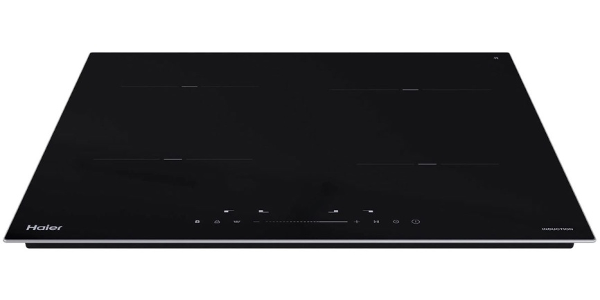 Электрическая варочная панель Haier HHY-Y64TVAB 59 см, 4 конфорки стеклокерамика, черный фото 3