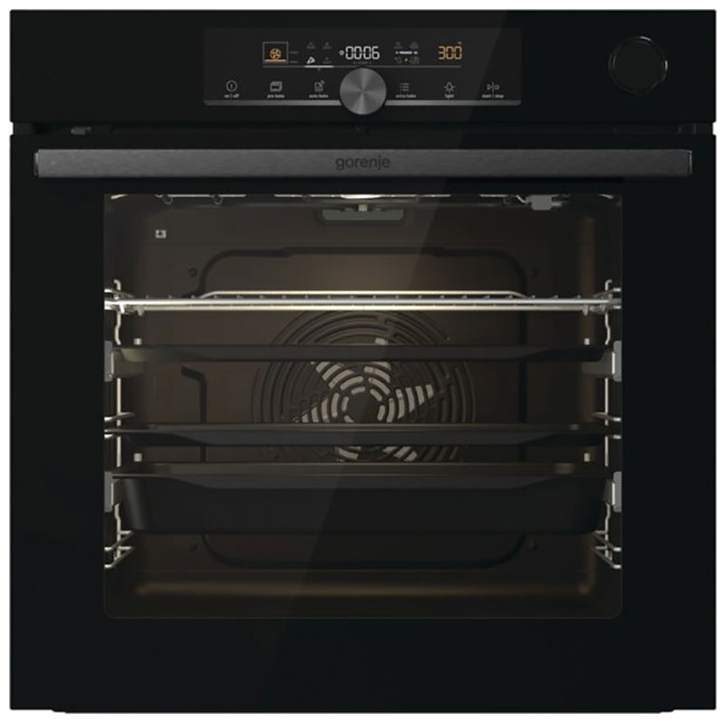 Электрический духовой шкаф Gorenje BPSA6747A08BG 59 см, 77 л, гриль и конвекция, черный фото 1