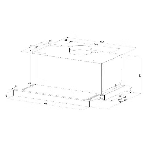 Встраиваемая вытяжка Kuppersberg Kuppersberg SLIMTURBO 60 GW фото 8