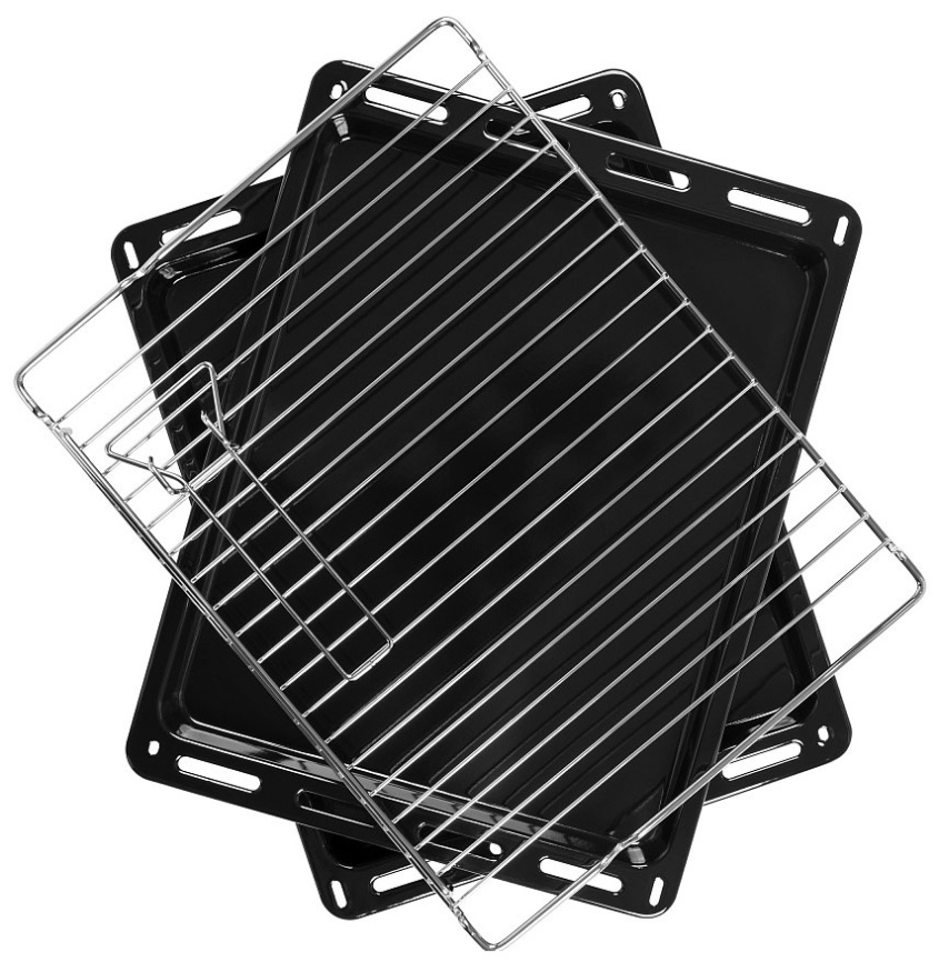 Электрический духовой шкаф Maunfeld EOEM.769 BG 59 см, 76 л гриль конвекция, слоновая кость фото 8