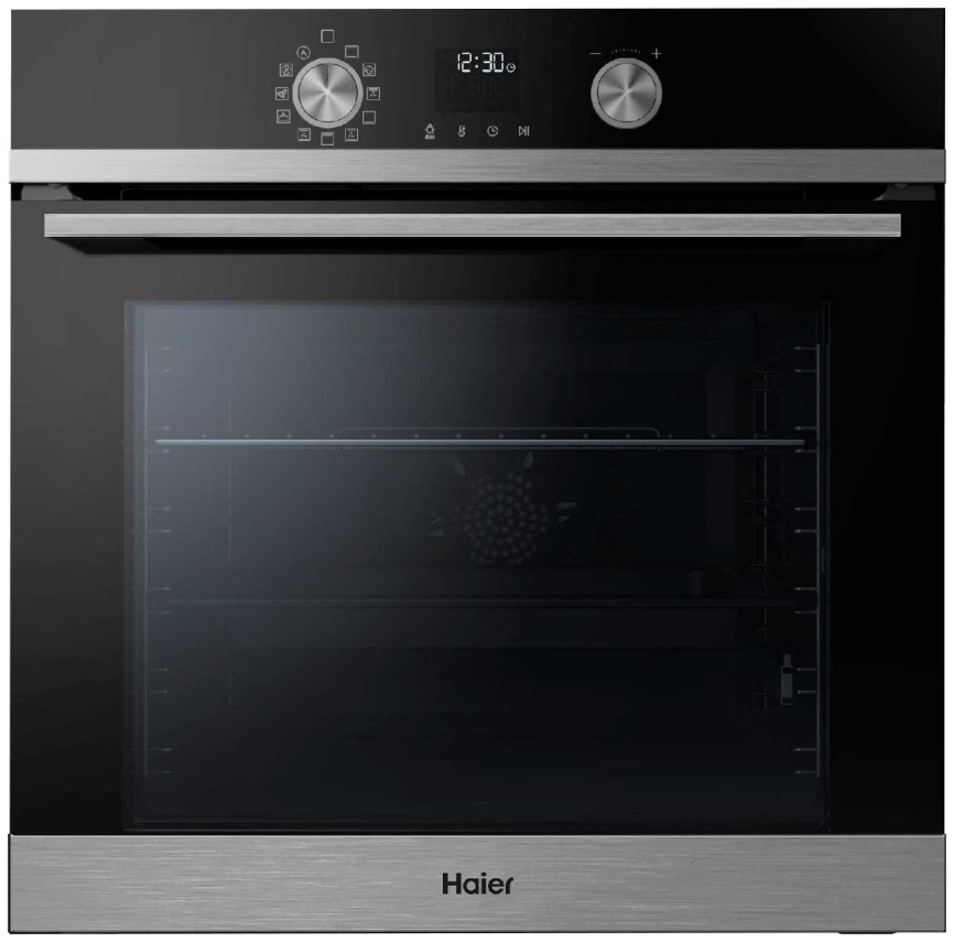 Электрический духовой шкаф Haier HOQ-K4AAN3BX 59 см, 72 л, гриль, черный фото 1
