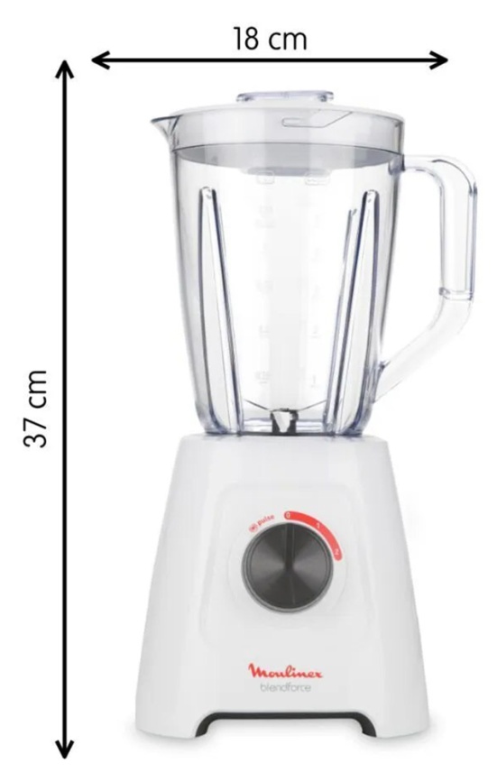 Блендер стационарный Moulinex Blendforce 2 LM42Q110, белый/серый фото 13