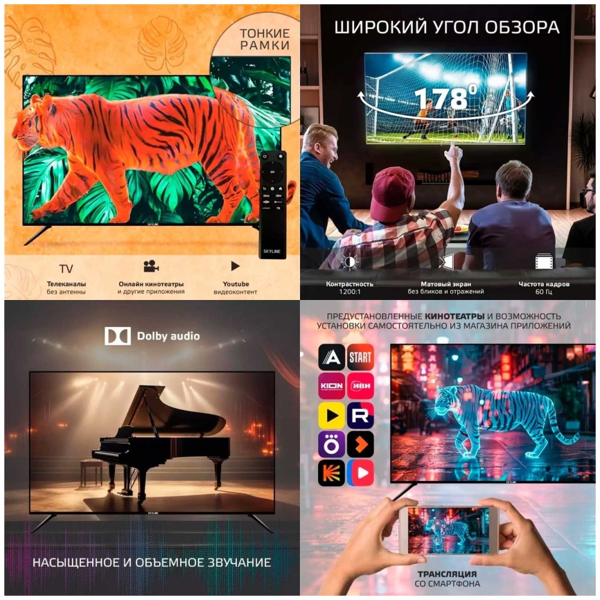 Телевизор Skyline 43LST6385 фото 4