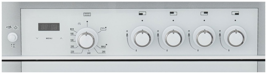 Газовая плита Gefest ПГ 6300-03 0040 60 см, 52 л, 4 конфорки, белый фото 2