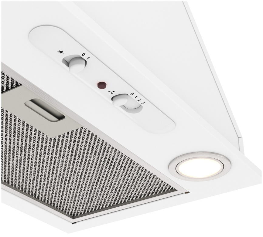 Вытяжка Elikor 52П-400-П3Д, врезной блок, белый/белый фото 9