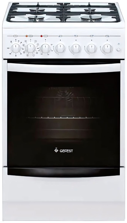 Комбинированная плита Gefest ПГЭ 5102-03 50 см, 4 конфорки, белый фото 2