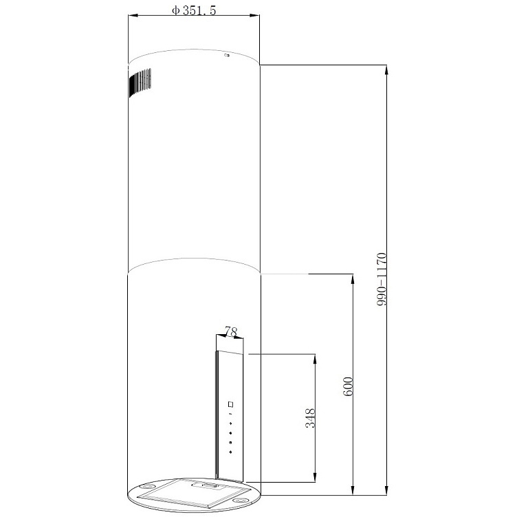 Вытяжка Korting KHA 35808 DN Cylinder фото 2