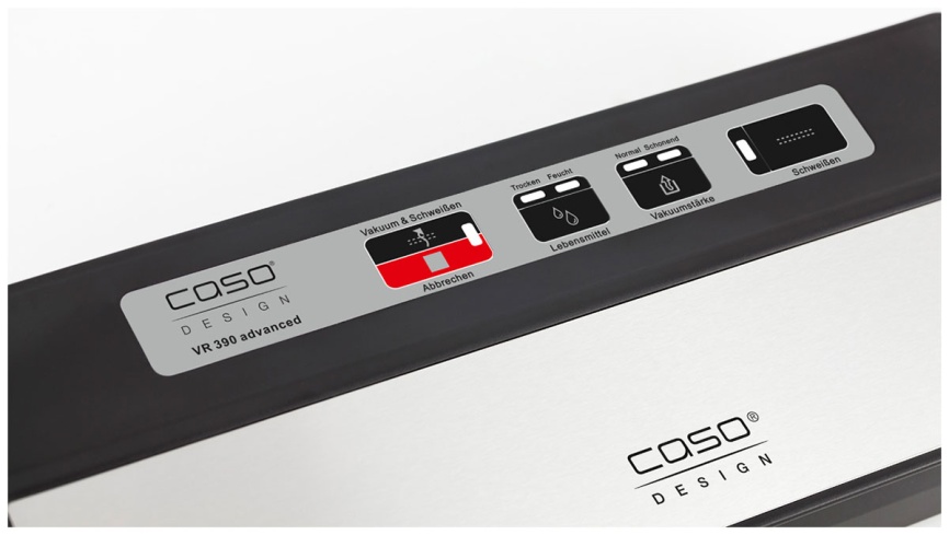 Вакуумный упаковщик Caso VR 390, автоматическое вакуумирование и запаивание фото 3