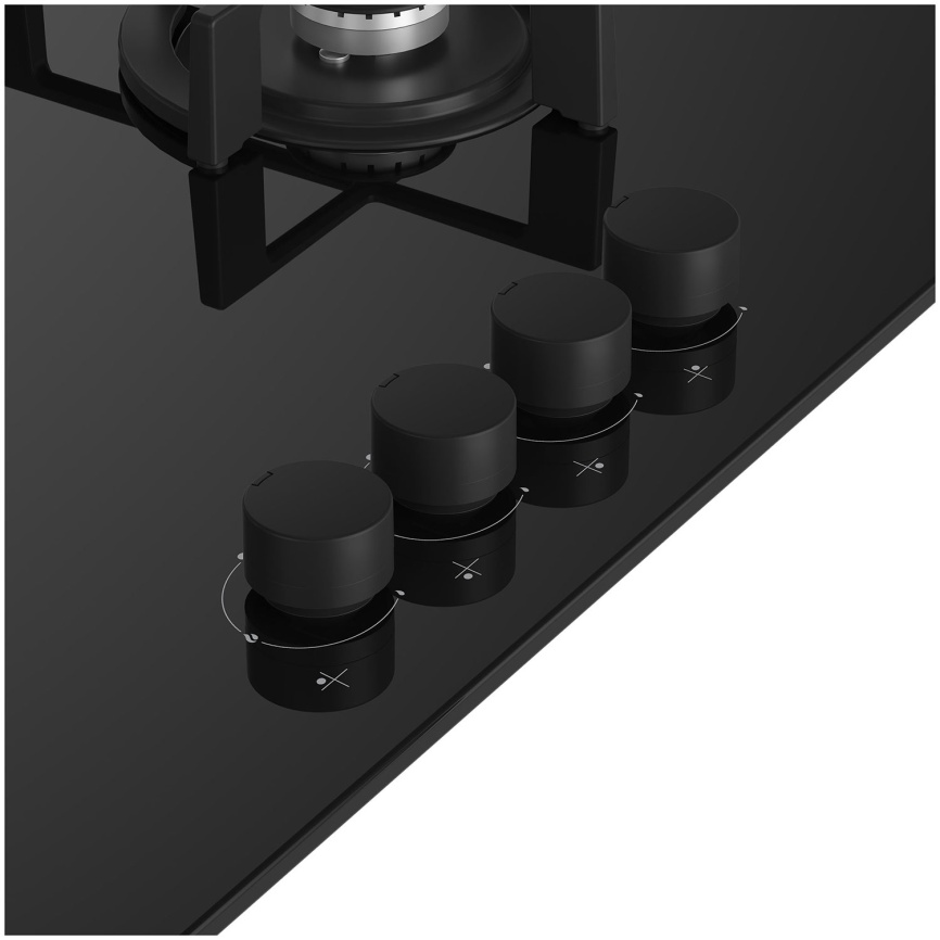 Газовая варочная панель Indesit INGT 61 SCC/BK 59 см, 4 конфорки электроподжиг газконтроль, черный фото 4