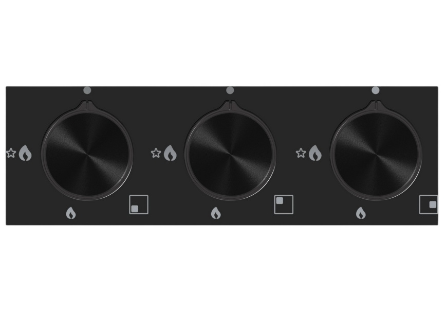 Газовая варочная панель Candy CHXG53CWB 45 см, 3 конфорки электроподжиг газконтроль, черный фото 5