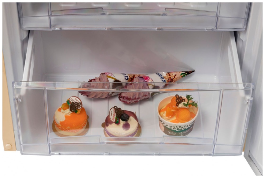 Двухкамерный холодильник NordFrost NRB 164NF Me No frost, бежевый фото 6