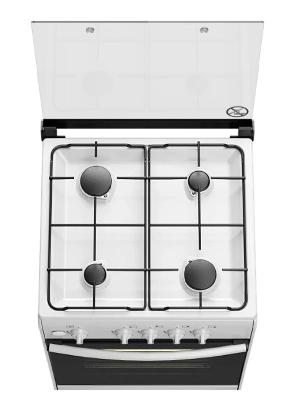 Газовая плита Darina 1B GM 441 105 W 50 см, 50 л, 4 конфорки, белый фото 5