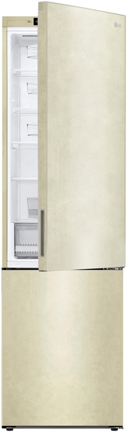 Двухкамерный холодильник LG GA-B 509 CECL No frost, бежевый фото 5