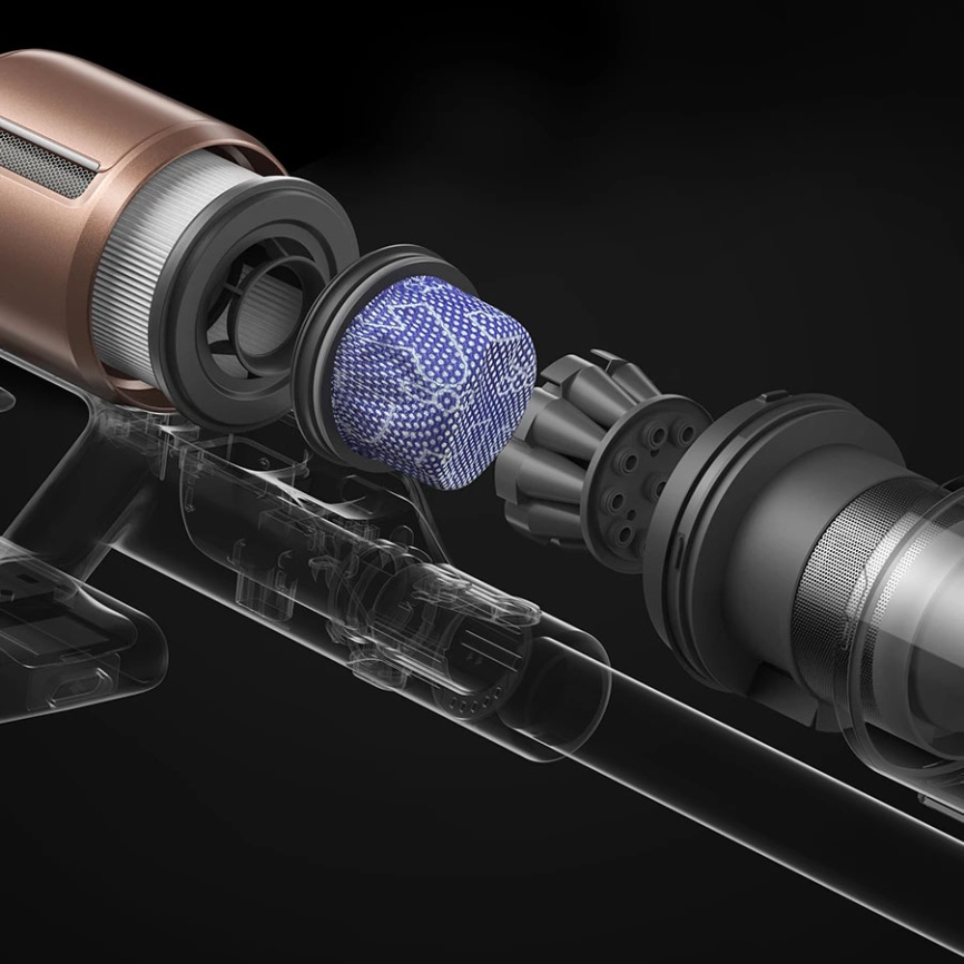 Пылесос вертикальный Dreame Z20 EU, мощность 715 Вт, аккумулятор 2850 мАч фото 21