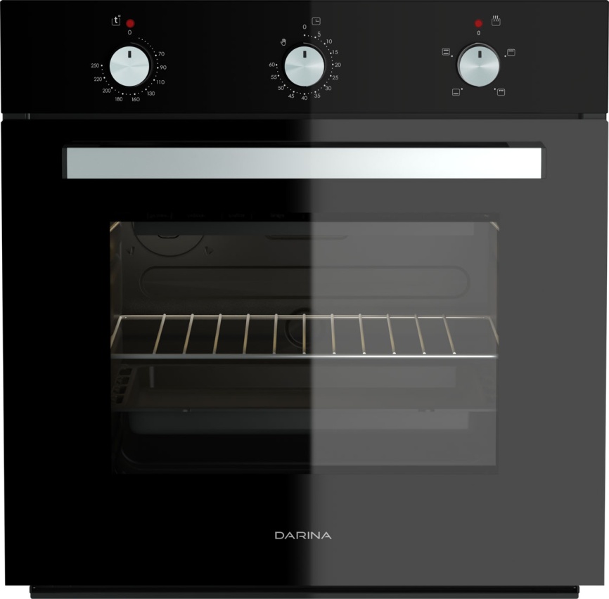 Электрический духовой шкаф Darina 1U BDE111 701 At 59 см, 50 л гриль, антрацит фото 1