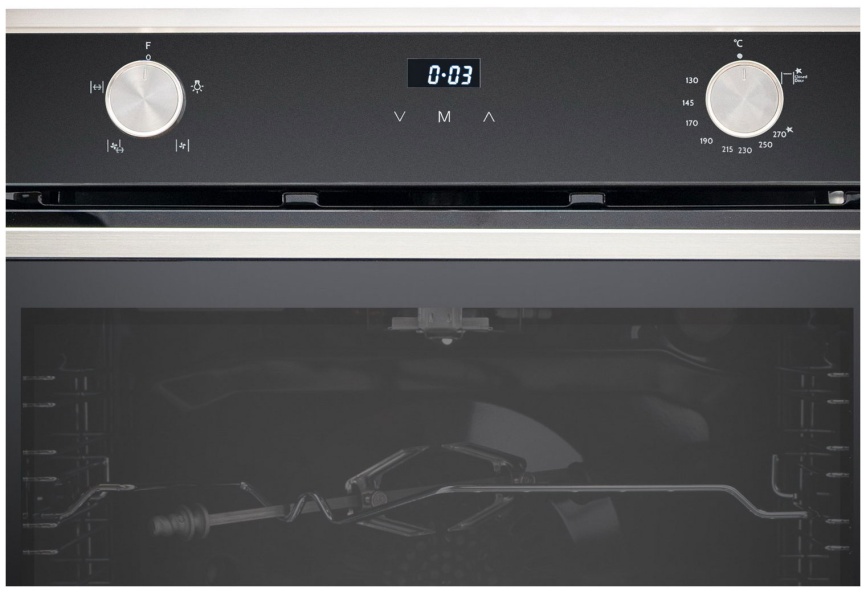 Газовый духовой шкаф De’Longhi NSFG 11 XL RUS 59 см, 72 л гриль конвекция, черное стекло фото 2