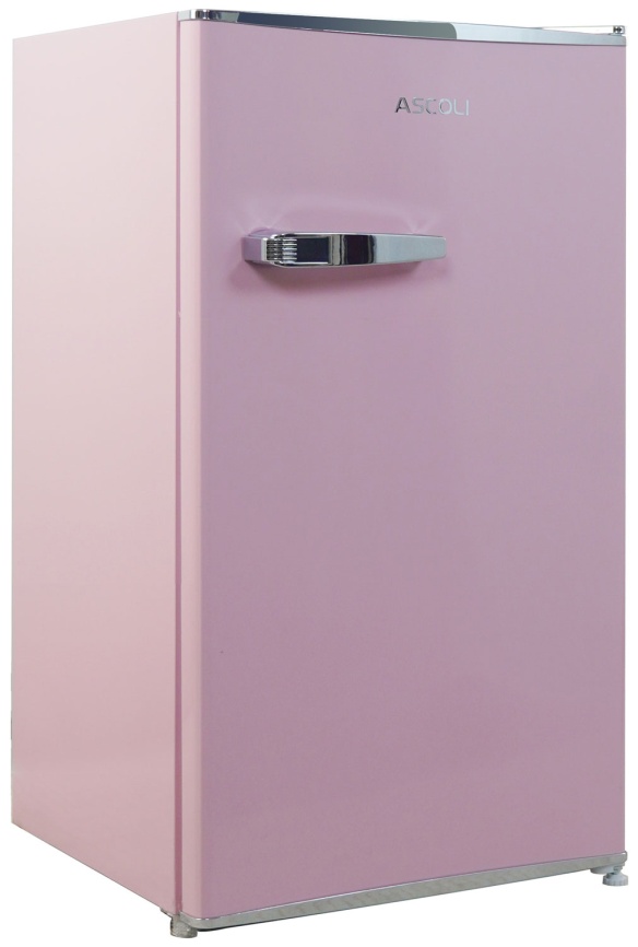 Однокамерный холодильник Ascoli ADFRD90, розовый фото 4