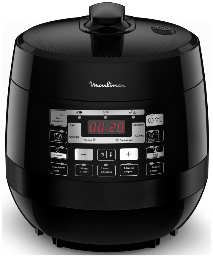 Мультиварка Moulinex Quickchef CE430832, черный фото 1