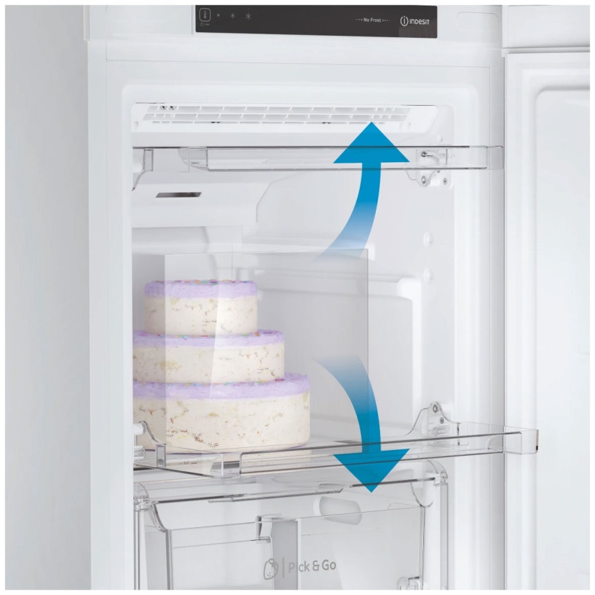 Морозильник Indesit DFZ 4150 No Frost A+ 250 л, белый фото 4