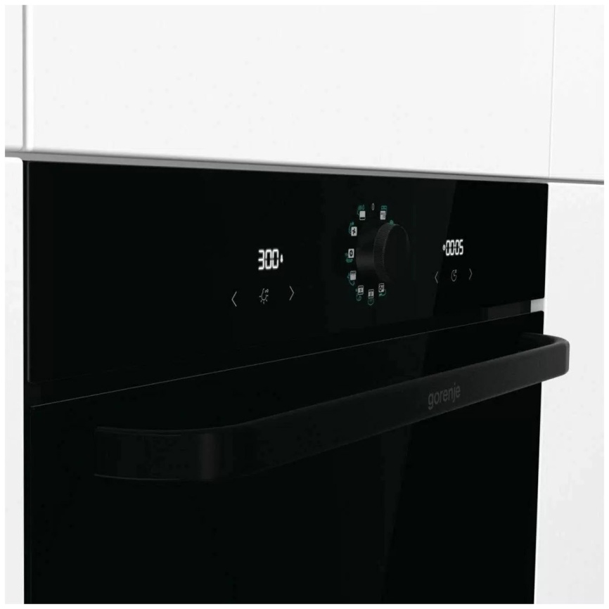 Электрический духовой шкаф Gorenje BOS67371SYB 59 см, 77 л, гриль и конвекция, черный фото 5