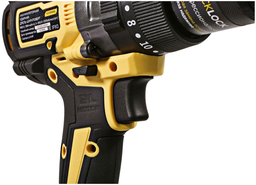 Дрель Hanskonner HCD18165BL PLATINUM 18В 1BatterySystem (без АКБ и ЗУ) фото 10