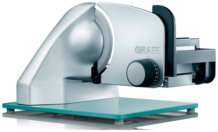 Ломтерезка Graef Classic C22 silber metallic TWIN, регулировка толщины нарезки, замок от детей фото 1